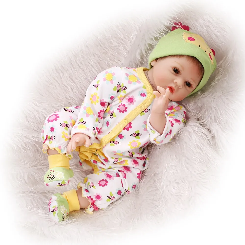 Кукла Reborn Baby Doll мягкий силиконовый 22 дюймов 55 см магнитного рот прекрасные Реалистичные милый мальчик девочка игрушка bonecas