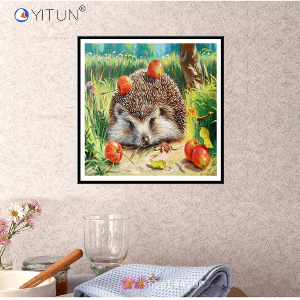

5D Diamond Animal Squirrel Monkey Cat Mosaic Diy Diamond Painting Kit Partial Diamond Embroidery Needlework for Dinner Room