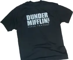 Dander Mifflin inc. логотип Nbc's офис Молодежная Футболка Новые забавные мужские модные футболки