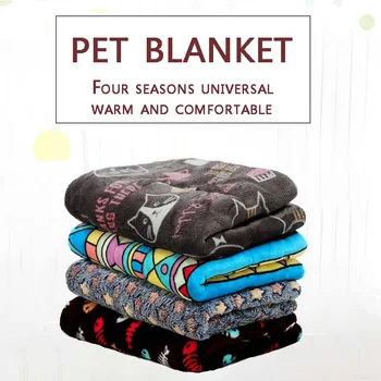 

Ultra Soft Pet Bed Cute Prints Reversible Flannel Bed Mat Washable Pet Beds #3