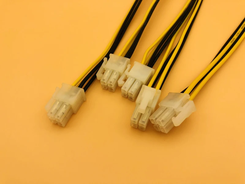 5 шт. 4 Pin Power ATX папа к Женский ПК источник питания ЦП удлинитель 4pin разъем адаптер