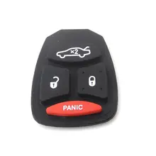 2PCS Remote Key Replacement Button Rubber Pad 3+ Panic for Dodge Chrysler Jeep