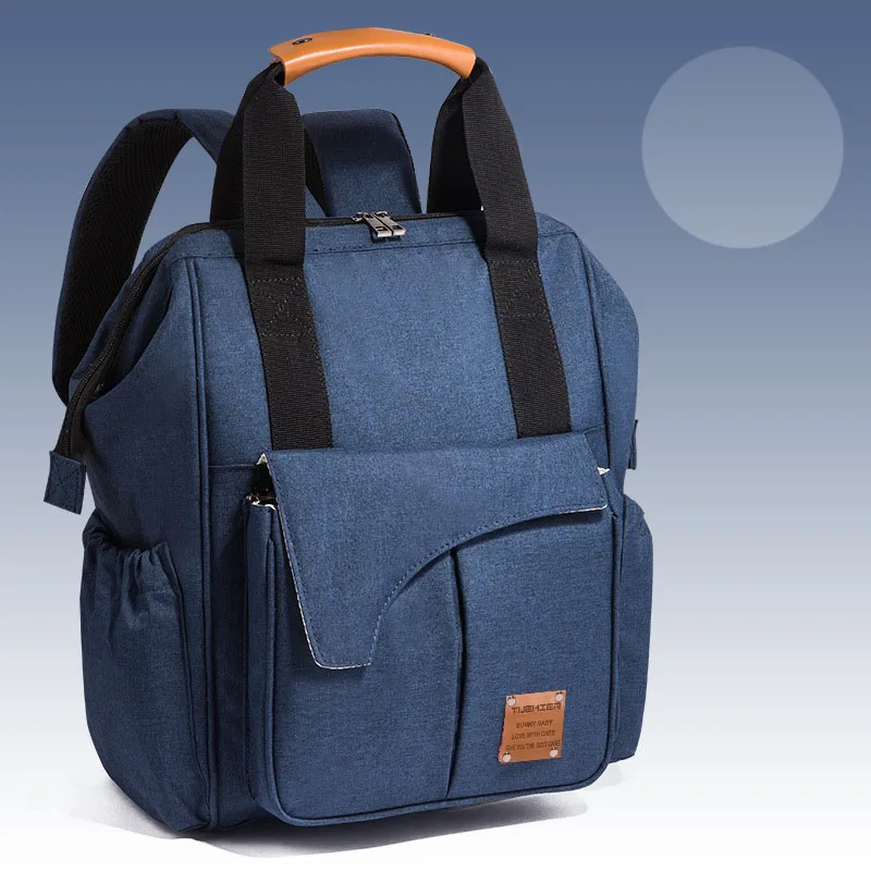 

Baby Nappy Bags Fashion Pure Color Large Capacity Baby Diaper Bag Fashion Maternity Mummy Bags Waterproof Baby Stroller Backpack