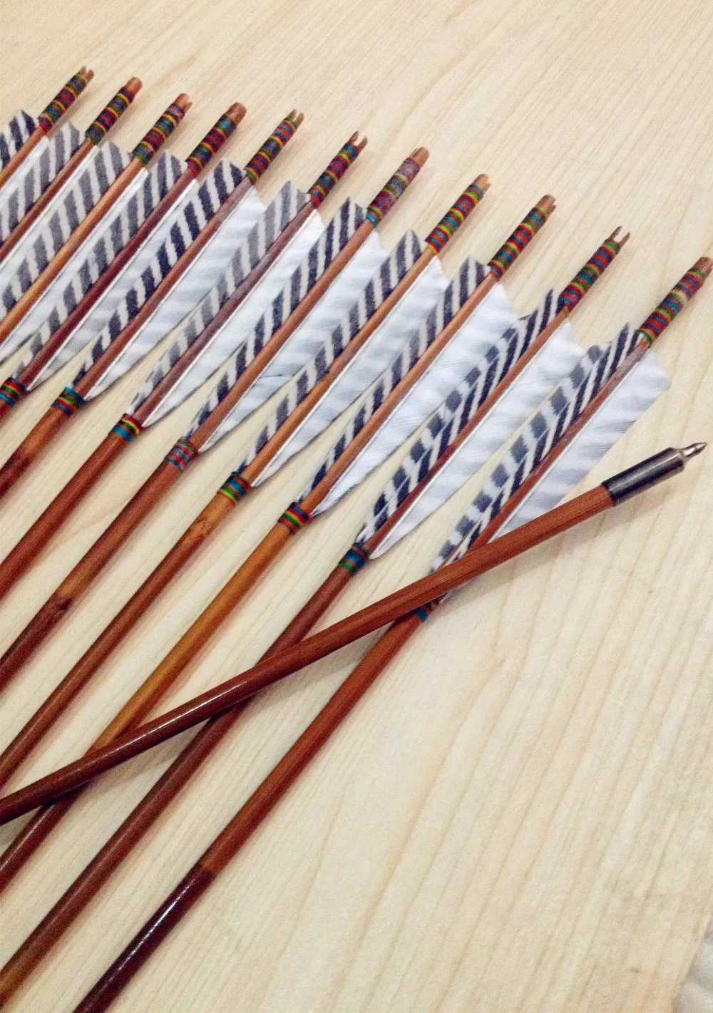 

12PK traditional outdoor sports field archery target arrow bamboo arrows