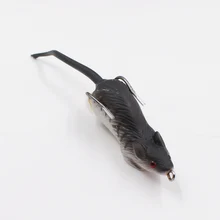 1Pcs Hot sale Top Mouse Mice Lure 6.5cm 10.4g 6 Color Fishing Soft Bait Fishing Tackle Box Accessory Tool Metal Spoon Fishhook
