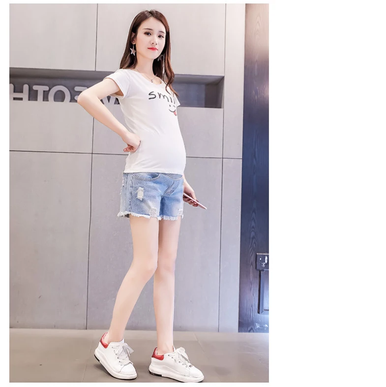 Spring Summer Maternity Short Pants Pregnancy Shorts Pregnant Jeans Maternity Shorts Autumn Belly Denim Pants Loose M/L/XL/XXL