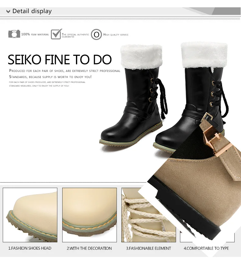 2018 New Korean Belt Buckle Womens Ladies Black Ankle Martin Boots Size 6 White Beige Womens Winter Casual Shoes Cheaps2