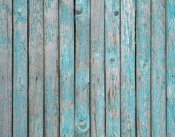 

peeling weathered turquoise plank printed backdrops for baby cake pet photo wood floor backdrop background D-3926
