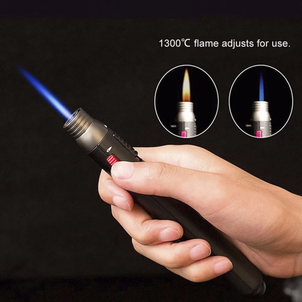 

Protable Outdoor Kitchen Lighter 1300 degree Torch Jet Flame Pencil Butane Gas Refillable Fuel Welding Soldering Pen