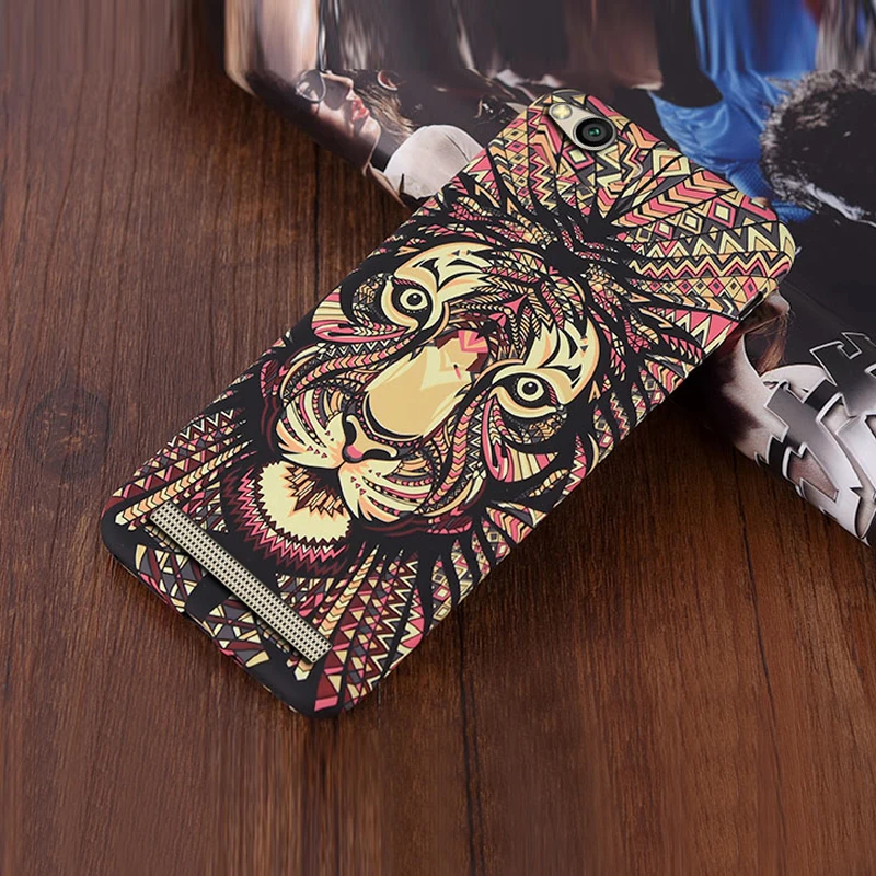 YonLinTan, чехол, чехол для Xiaomi Redmi 4A 4 A, мобильный телефон, слон, тигр, животное, Аватар, жесткий пластик, 3D