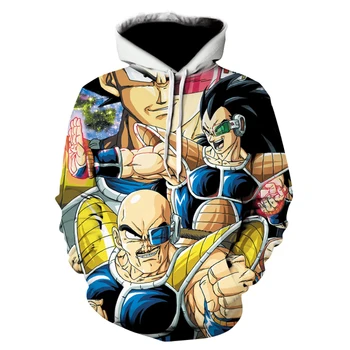 

Evil Forces Cartoon Think 3D Funny Hoodie Print Dragon Ball Sweatshirts Tracksuit Pullover Band Hoodies Goku DropShip