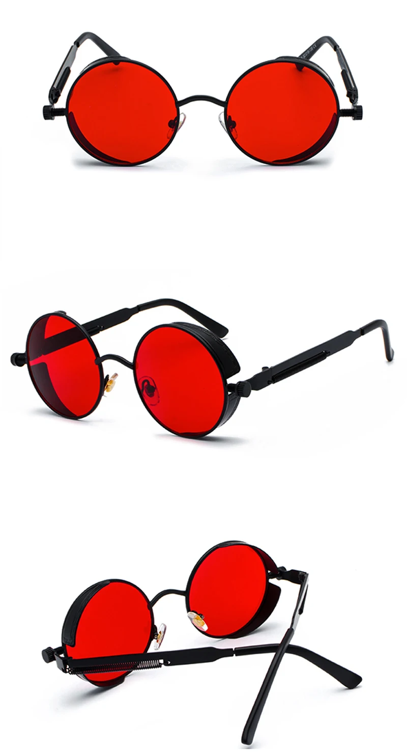 retro steampunk round sunglasses 9000156 details (3)