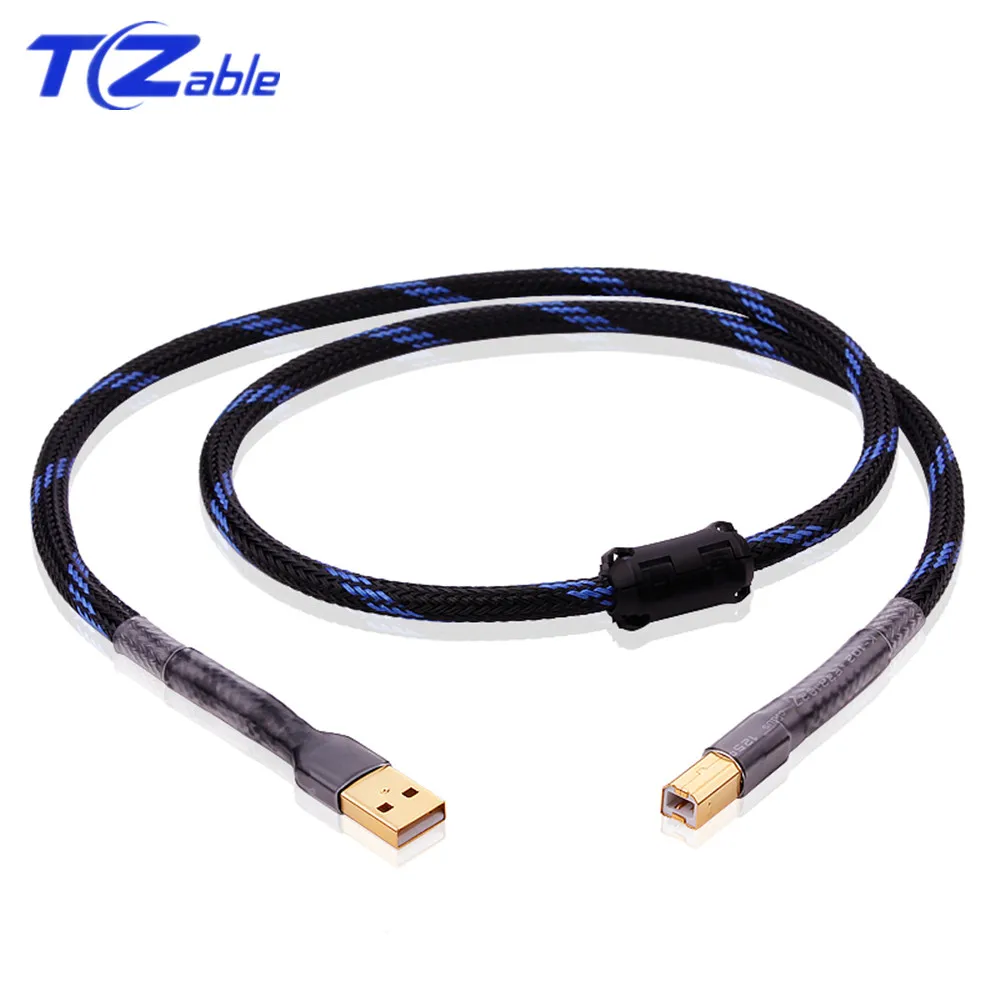 Usb-кабель для принтера type A To type B Male To Male High Fidelity USB B Кабель Экранирование USB удлинитель звуковая карта DAC Line