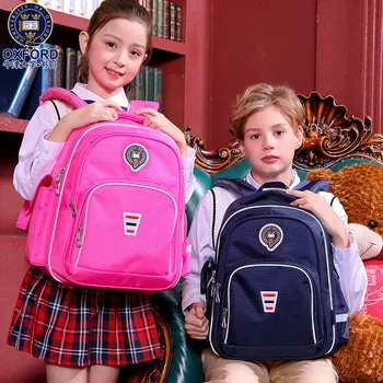 

2019 New University Of Oxford Orthopedic Children school bag backpack waterproof for girls boys Class 2-6