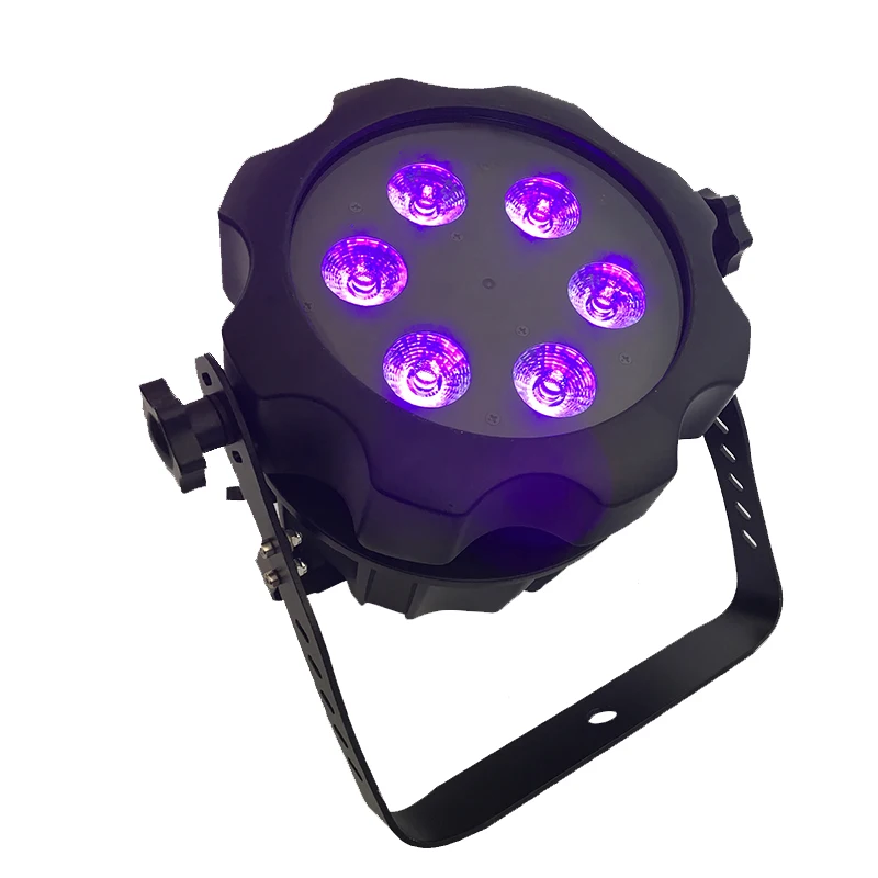 

RP-E6V6BW Rasha Aquos 6*18W 6in1 RGBAW UV IP65 Waterproof Battery Powered LED PAR LIGHT Outdoor Wireless LED Par Light