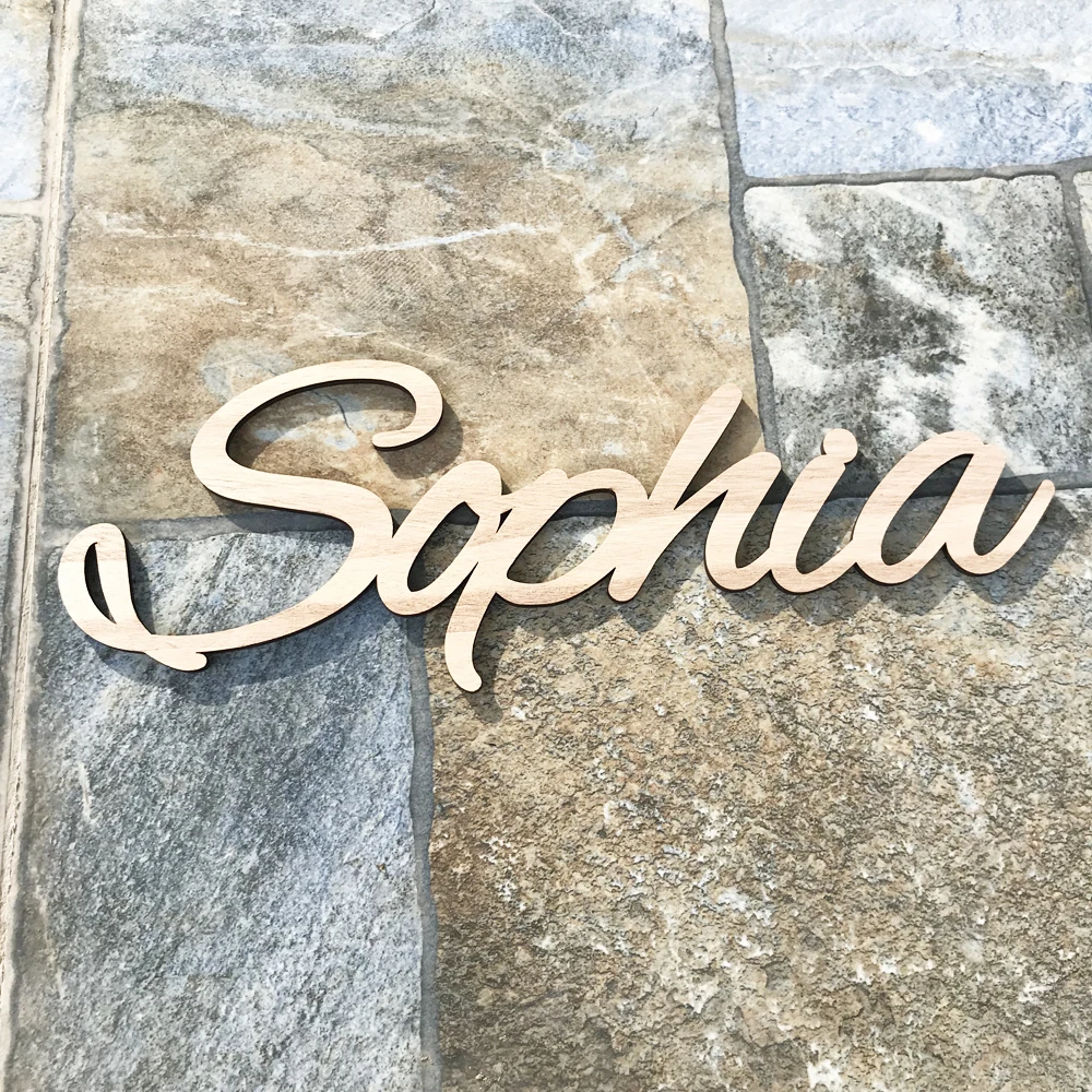  Pesonalized Names wood Signs Custom Name Sign Table Decor Wedding Table Wooden Letters Wood Baby Na