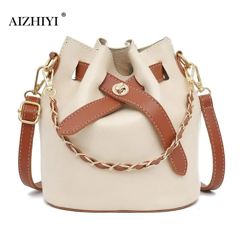 

2pcs/set Fashion Bucket Shoulder Bag Women Drawstring Crossbody Bag Female Messenger Bags Women Crossbody Bucket Bags