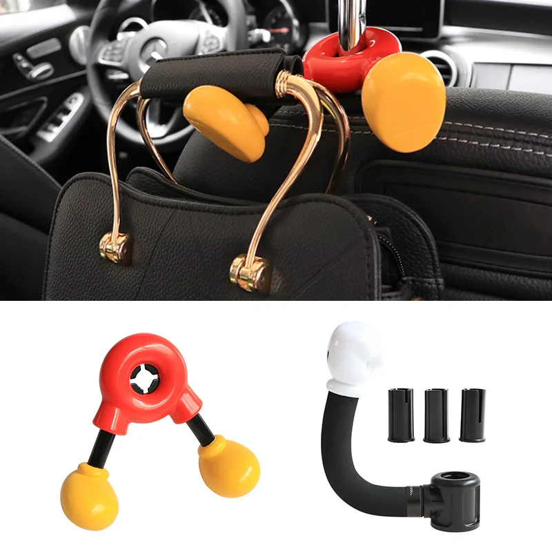 

Auto Car Seat Back Headrest Hook Hanger Holder, Storage Hooks, Vehicle Headrest Organizer Hook Holder Super Cute Design