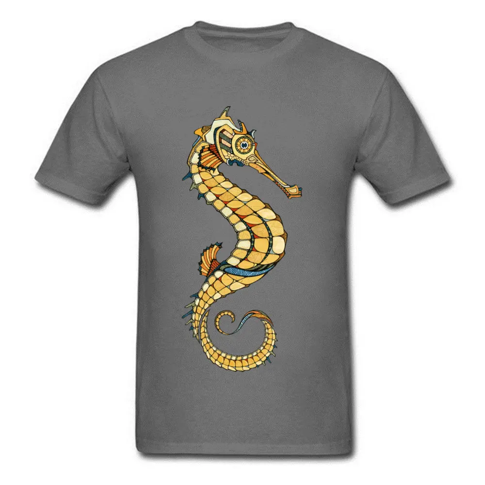 100% Cotton Men Short Sleeve Seahorse Tshirts Fitness Tight Tops T Shirt Rife Custom Crew Neck Sweatshirts Free Shipping Seahorse carbon