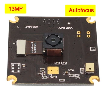 

ELP No Distortion 13MP IMX214 CMOS Mini HD Color PCB Board Webcam Autofocus USB Camera With Microphone