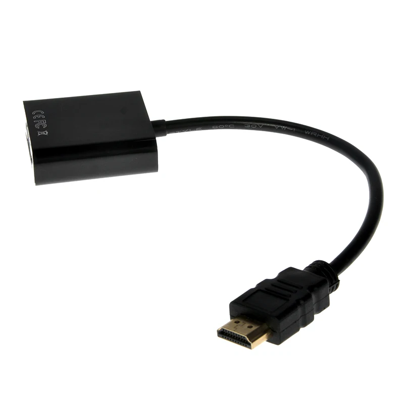 Адаптер kebidu HDMI в VGA встроенный конвертер чипсетов Micro Mini Male адаптер для Female 1080p Xbox