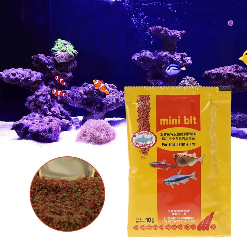 Аквариум маленькие рыбки еда Bettas тропические золотые рыбки здоровые товары для кормления Dec-26A