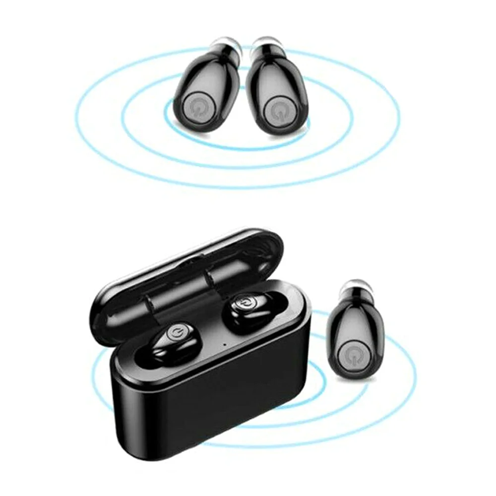 X8S Мини Универсальный беспроводной два уха Bluetooth 5,0 зарядное устройство для наушников водонепроницаемые наушники