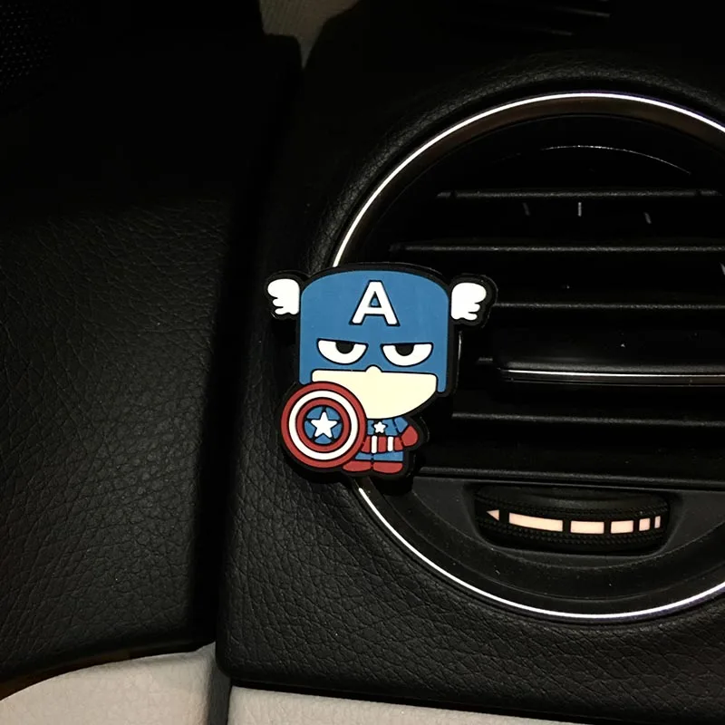 Marvel Мстители герой фигура автомобиля духи зажим для вентиляционного отверстия освежитель воздуха автомобиля интерьер Аромат Диффузный