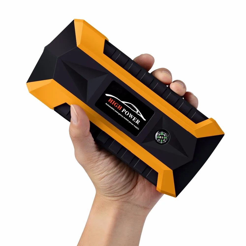 Upgrade 6L Petrol 4L Diesel Car Jump Starter 1000A Peak 80000mah Battery Power Bank 12V Auto Portable 4USB (Yellow) | Электроника