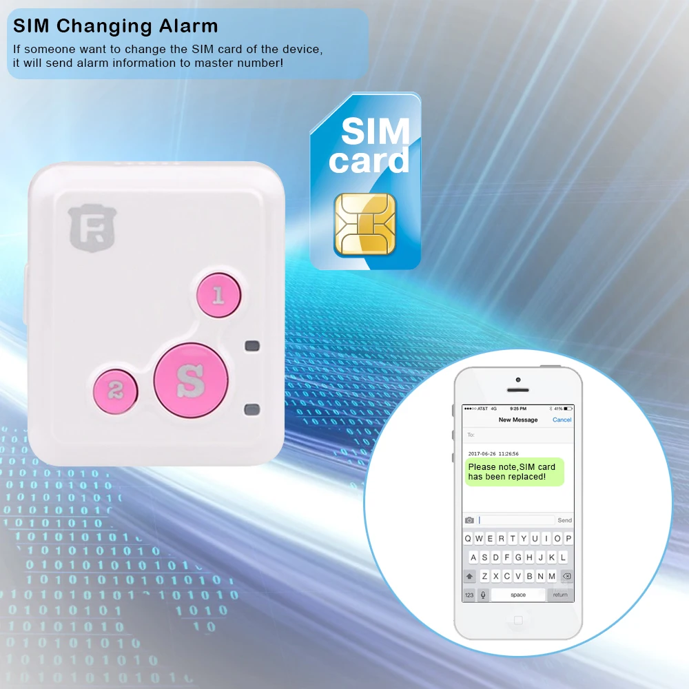 

Smart Car Kids GPS Tracker RF-V16 Activity monitor SOS alarm Low battery alarm Two way Hi-Fi audio communication Hand-free talk
