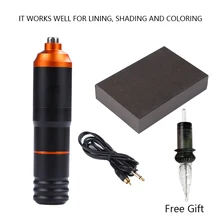 Ротационная татуировочная машинка, мощная татуировочная ручка с коробкой, черный стержень, цинковый сплав, моторная татуировочная машина, татуировочное оборудование, боди-арт