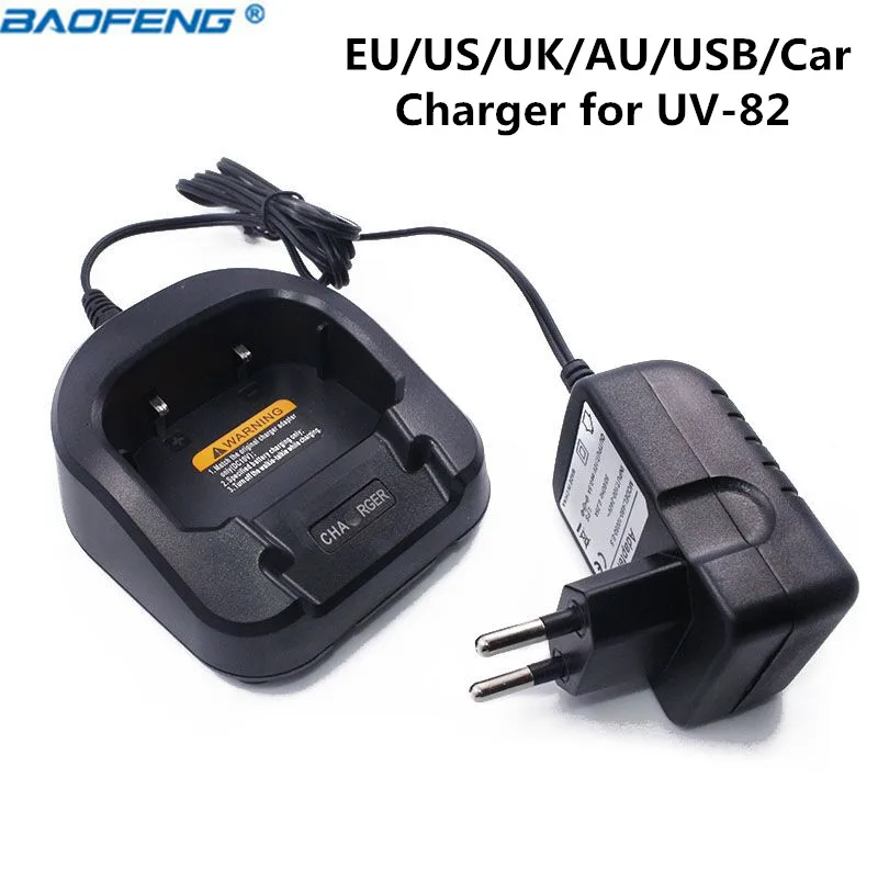 Baofeng UV 82 100 240V Батарея Зарядное устройство CH 8 для 82HX 82HP иди и болтай Walkie Talkie