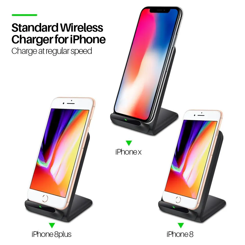 Coofun Qi Беспроводное зарядное устройство 5 Вт для iPhone X 8 samsung Note S8 Plus S7 S6 Edge телефон