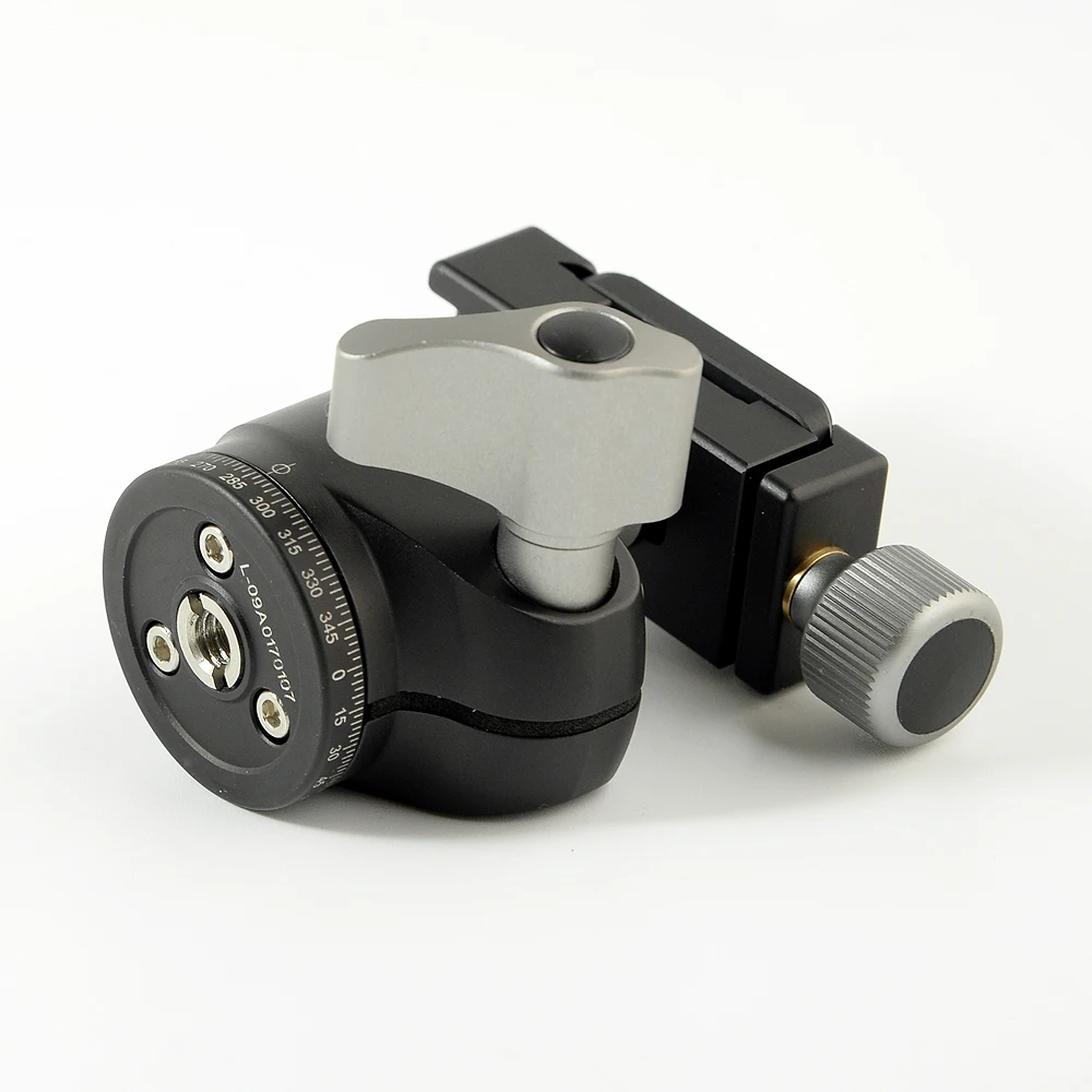 Aluminum Alloy Tripod ballhead / Ball Head With Quick Release Plate Maximum Load 6KG For Benro Manfrotto Mini Table Tripod