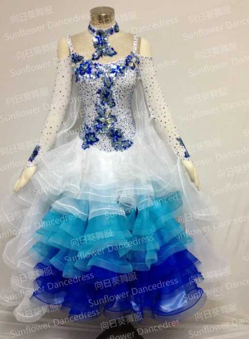 

Ballroom dance skirt women New modern dance costume Performance dress ballroom dance skirt,Chiffon Dress