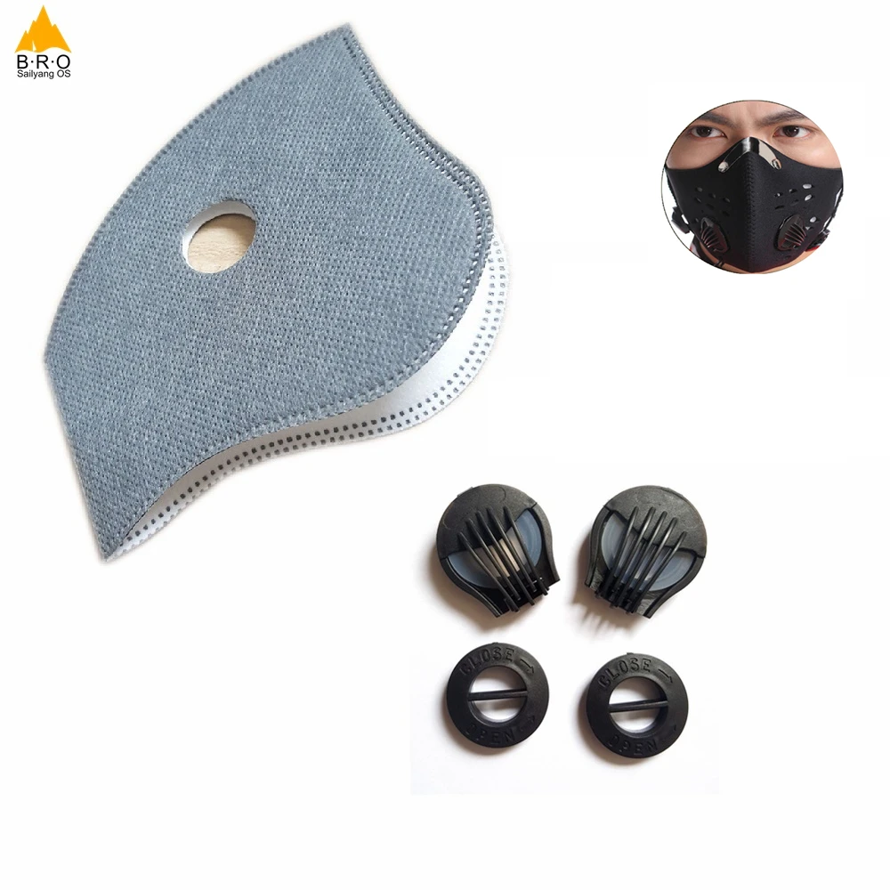 Activated Carbon Mask Filter for Cycling Bike Bicycle Masks Valve Cap 6