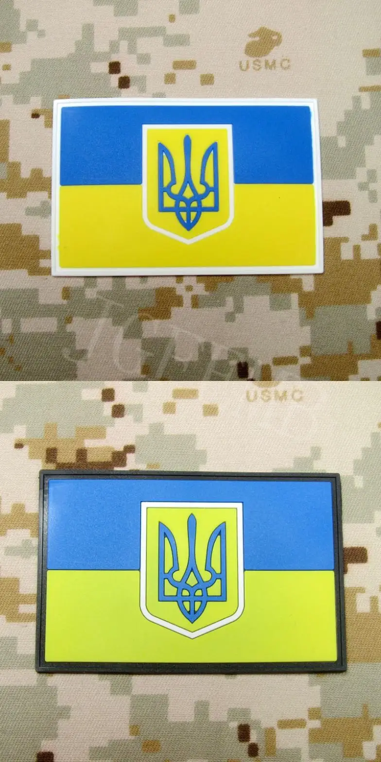 

Ukraine flag Tactical Military Morale 3D PVC patch 8cm*5cm