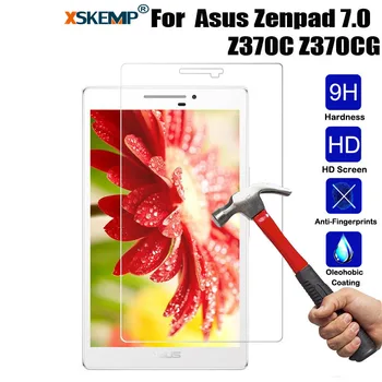 

XSKEMP Anti-Shatter 0.3mm HD Tempered Glass For ASUS ZenPad 7.0 Z370 Z370CG 9H Hardness Ultra Clear Tablet Screen Protector Film