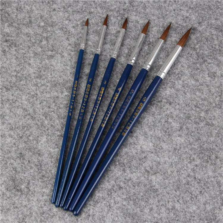 6 ��/�� horsehair painting ��� ����Ʈ �귯�� �̼� ��ǰ �� �� �귯�� �л� ���� chese ����Ʈ �귯�� ��Ʈ ���Ϸ�