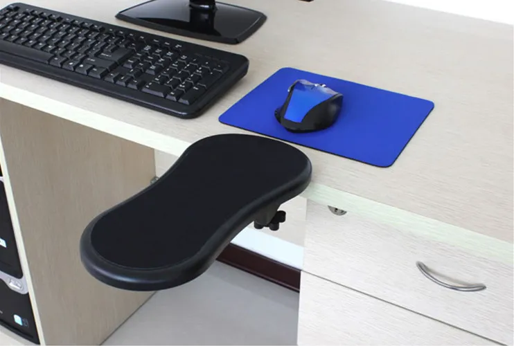  Computer Arm Support Mouse Pad Wrist Hand Shoulder Rest Mat Double Attachment Ergonomic Attachable 