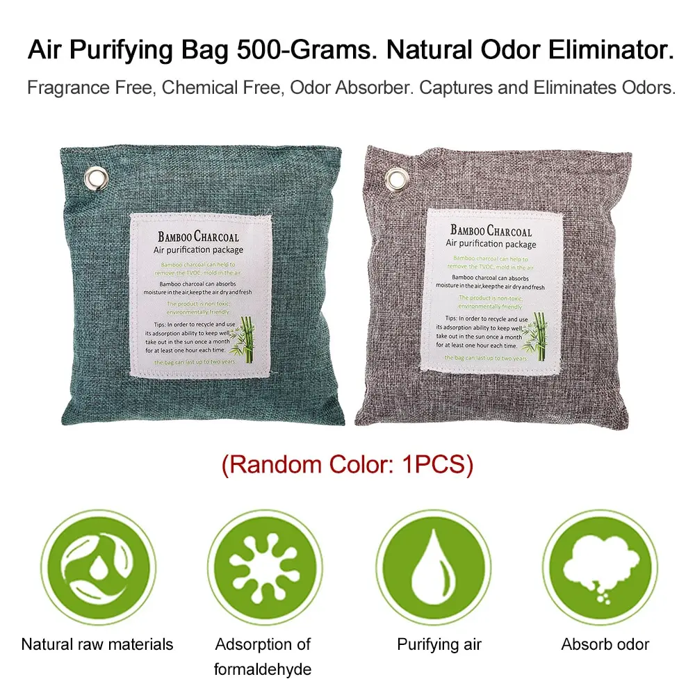 

Air Purifying Bag 500-Grams Natural Odor Eliminator Fragrance Free Chemical Free Odor Absorber Captures Car Styling