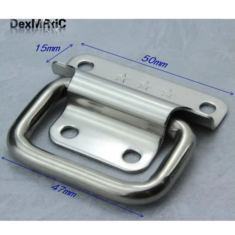 Stainless steel spring folding handle Pull Handle for Toolbox and