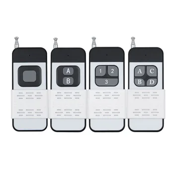 

New Wireless Remote Control Transmitter for Smart Remote Switch 1/2/3/4 Push Cover Long Range Big Button Remote EV1527/2262