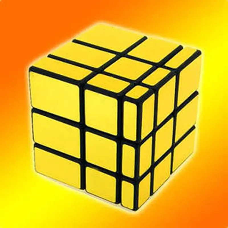 Yongjun Hot selling golden magic cube good brain toy glow in dark