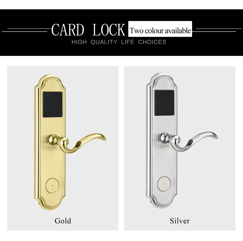 European style RFID Card Smart Lock Digital Keyless Intelligent Electronic Hotel Lock Door