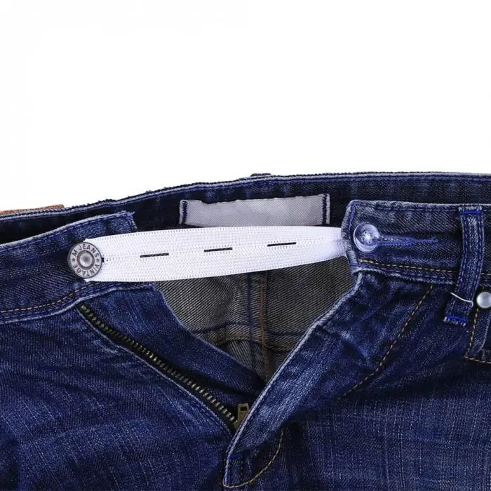 1 Pcs Pant Waist Expander Waistband Skirt Trousers Jeans Elastic Button Extender 899
