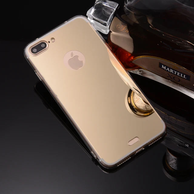 fundas for apple iphone 7 plus mirror case soft tpu back cover for