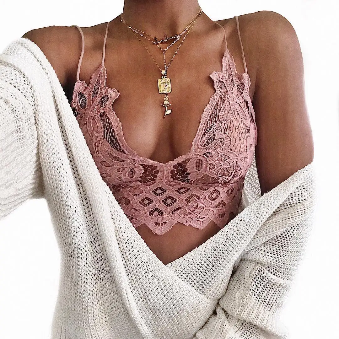 Укороченный Топ женский Vetement Femme кружевной двойной галстук Roupas Feminina Regata плюс