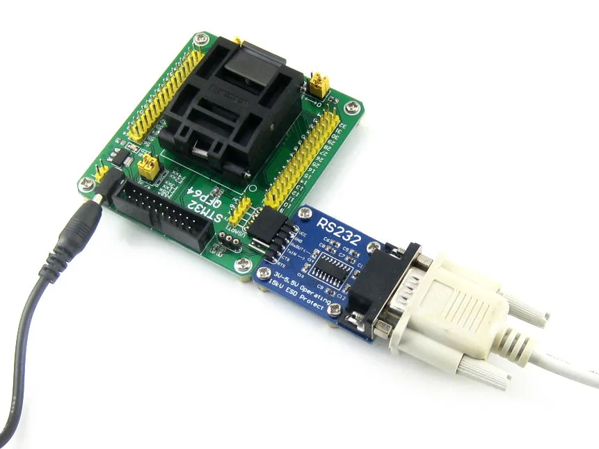 ߸ġ IC ׽Ʈ  , QFP64, LQFP64, STM32F10xR, STM32L1xxR, STM32F2xxR, STM32F4xxR, 0.5mm ġ = STM32-QFP64