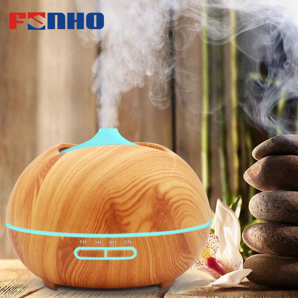 

FUNHO 400ml Aroma Humidifier Air Ultrasonic Essential Oil Diffuser Aromatherapy LED Night Lights Mist Maker For Home Office 005